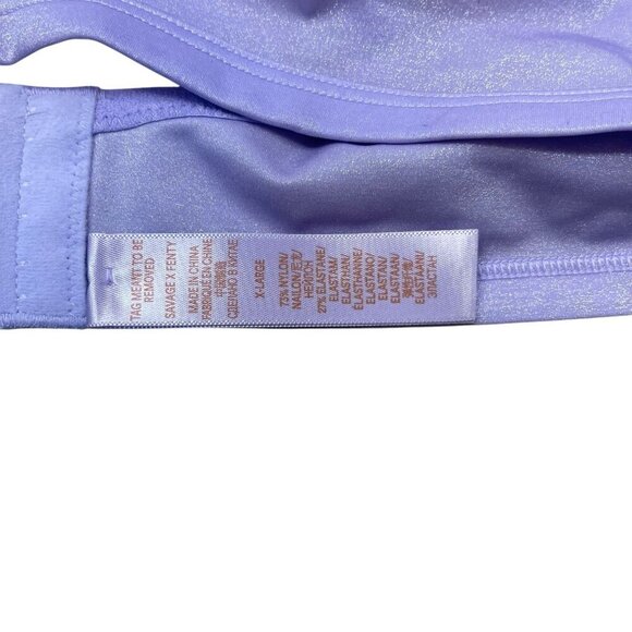 Savage X Fenty Bra Lavender “Glissenette” Bralette The Lavender Fields XL Sheer - Picture 3 of 7